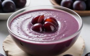 Десерт из слив и творога без духовки — просто, красиво, вкусно Десерт из слив и творога без духовки — просто, красиво, вкусно